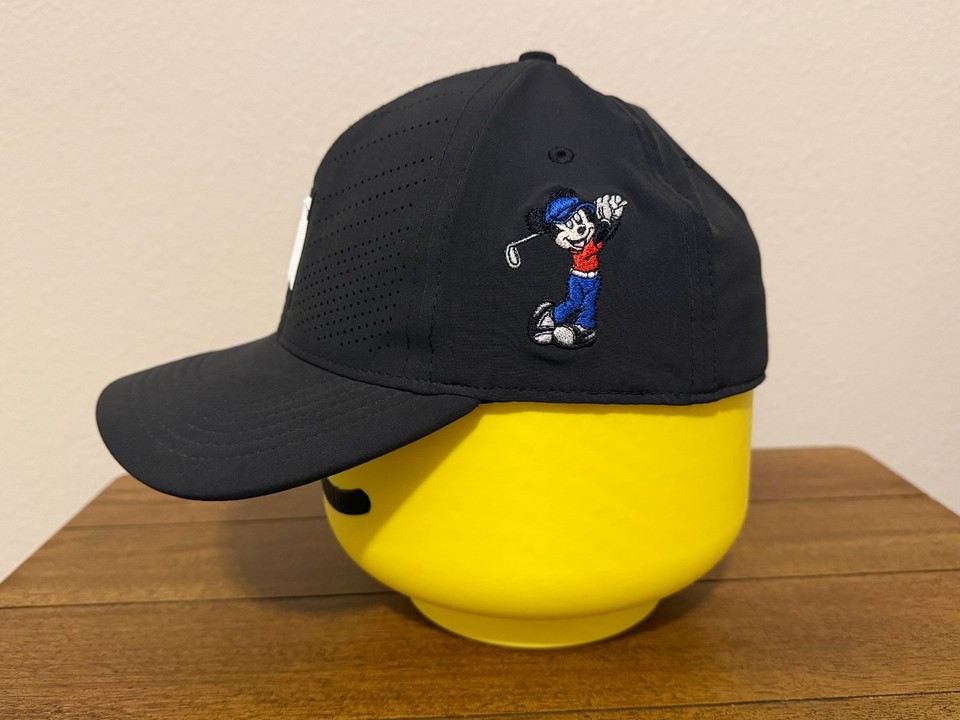 Mouse Tws Nike Heritage 88 Dri Fit TW Golf Disney Mickey Mouse Black Fitted Hat L ...