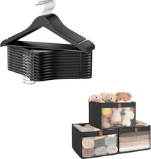 Stylish Wooden Coat Hanger with Convenient Storage Organizer