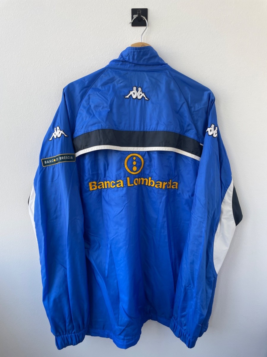 GARMAN Brescia Calcio セットアップ Men's Pep Guardiola 2001-2002 Brescia Garman Blue Home Jersey