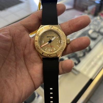 Invicta  Ocean Predator Men's Watch 43mm Gold Black Bands  49473