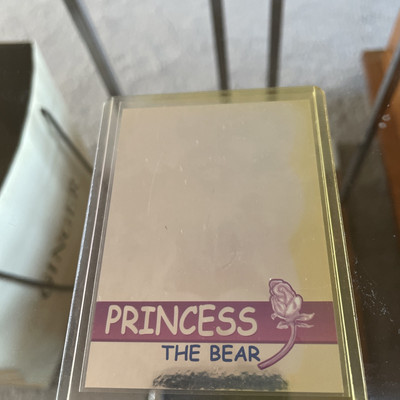 Ty Beanie Babies 1999 Rare Bear Foil Hologram Card - Princess (blue) 3693/26668