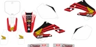 AM0416 WHITE GRAPHICS KIT FOR HONDA CR 125 250 CR125 1998-1999 CR250 1997-1999