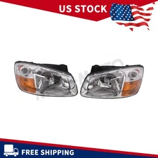 For 2007 2008 2009 Kia Spectra Headlight Assembly Left & Right 2PCS W/ Bulb