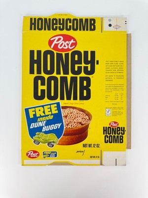 RARE Vintage 1970s Post Honey-Comb Cereal Box Dune Buggy Toy Car Premium