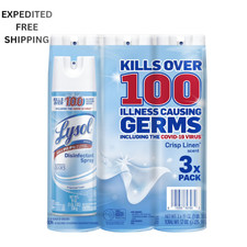 lysol disinfectant spray crisp linen 19 oz.3 pk.