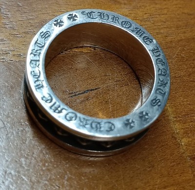 Authentic Chrome Hearts Ring - Silver Punk Mini 2006 Thin Version