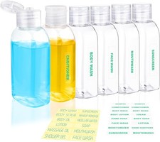 Travel Shampoo Bottles 6pcs 3.4oz TSA Approved Travel Bottles for Toiletries