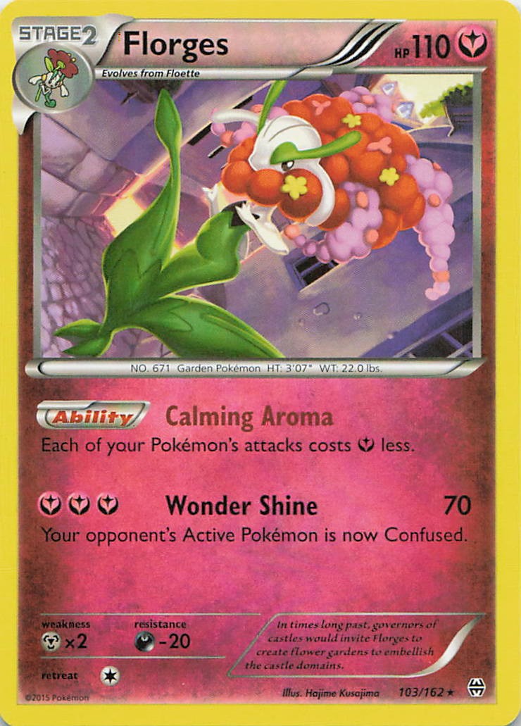 Florges Rare XY - BREAKthrough 103/162 LP Hajime Kusajima