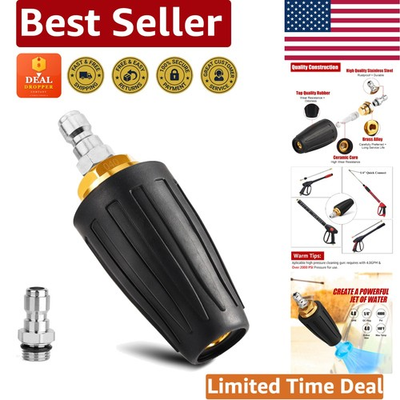 #ad Brass Turbo Nozzle Pressure Washer with Rotating Valve 4000 PSI Efficiency $18.89