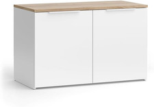 Credenza Wido, Bianco/Sonoma, 40 X 50 Cm Con 2 Porte