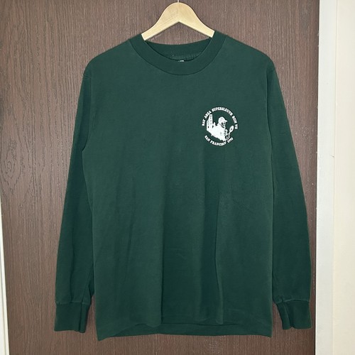 Vintage 90s San Francisco Bay Area Supersleuth Run VII Tee Shirt Forest Green M - Picture 2 of 7