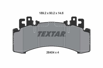 Front Brake Pad Set Fits Mercedes-Benz Textar 2640401 1 Year Warranty