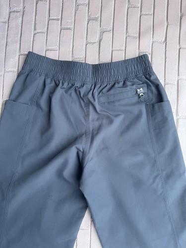 NWT Under Armour storm elastic waist wide Drawstring Leg water repel Blue Pant S - Picture 8 of 10