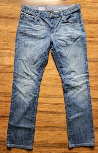 Gap 1969 Jeans Damen 10/30 Boyfriend High Rise Medium Wash Straight Leg Denim