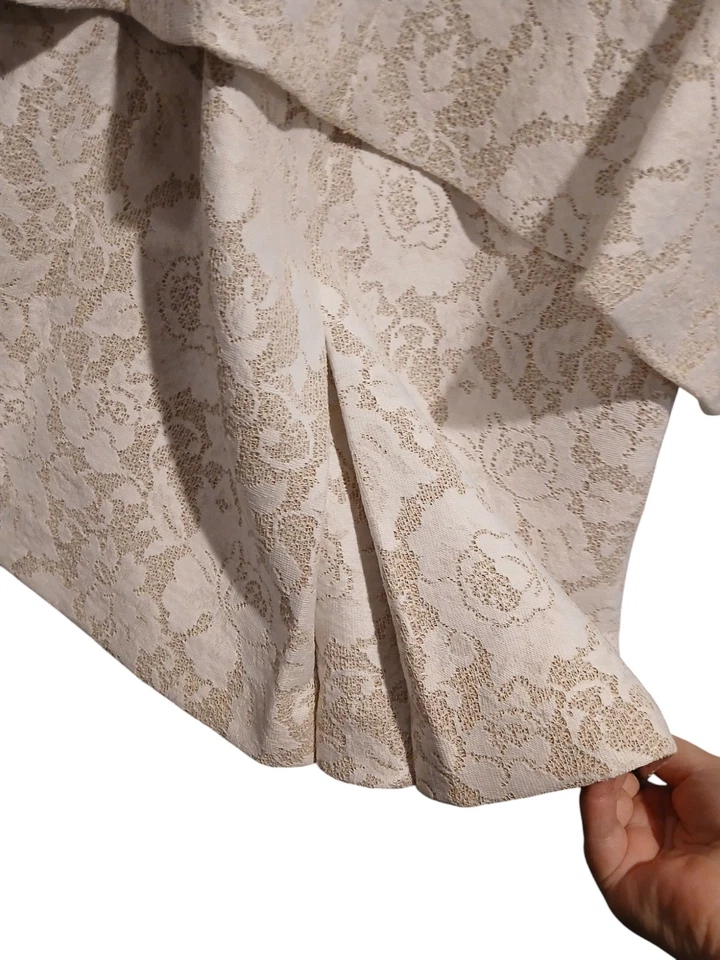 Albert Nipon белый кружевной слоновой кости костюм юбка блейзер комплект женщин 18 новый с Ярлыками - Изображение 3 из 4