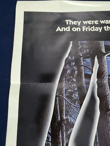 Vintage ~ Freitag der 13. 1980 ORIGINAL 27X41 FILMPLAKAT BETSY PALMER HORROR Gral - Bild 12 von 18