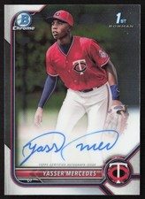 2022 Bowman Chrome Prospect Autographs Yasser Mercedes #CPA-YMS TM2