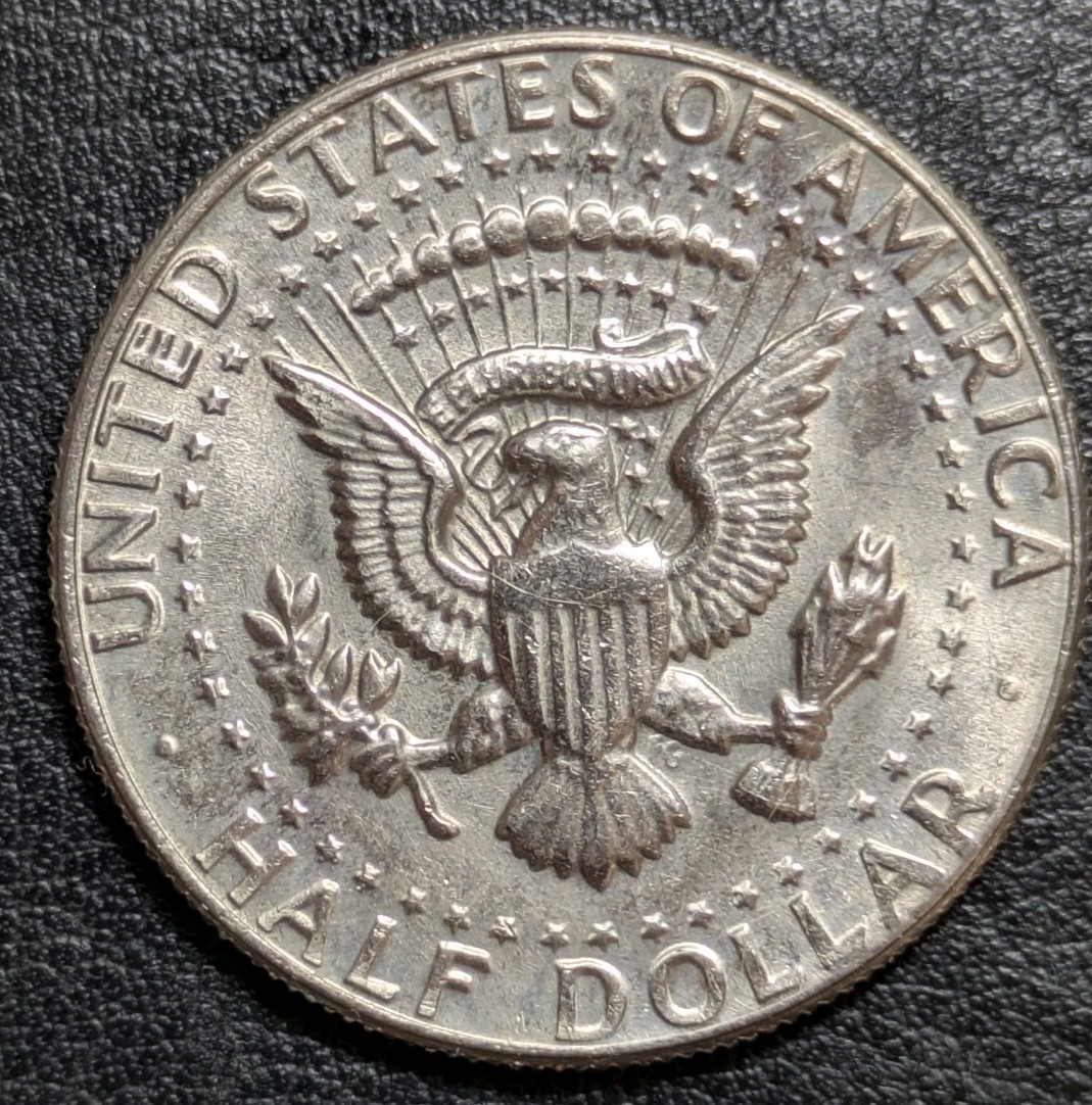 1984-P 50c Kennedy Half Dollar STRONG STRUCK THROUGH GREASE ERROR