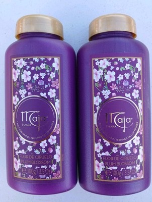 2X MAJA TALCUM POWDER PLUM BLOSSOM - 2 OF 3.5 oz EACH   FREE SHIPPING 