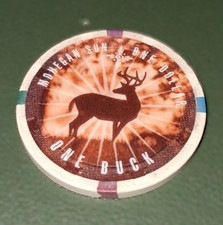 $1 MOHEGAN SUN CASINO CHIP POKER CHIP GAMBLING TOKEN CONNECTICUT