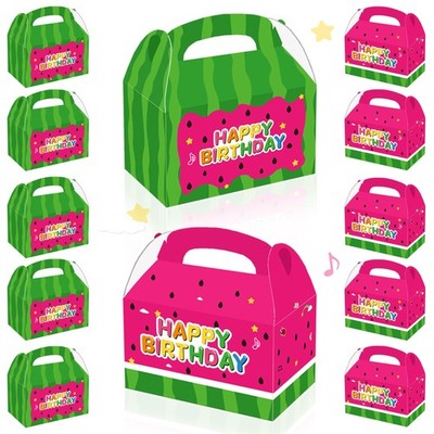 Watermelon Party Candy Boxes 16Pcs Cartoon Melon Birthday Party Supplies Goodie