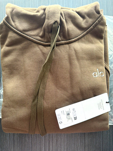 ALO Yoga Accolade Hoodie — Espresso Brown — Women’s Size L — NWT