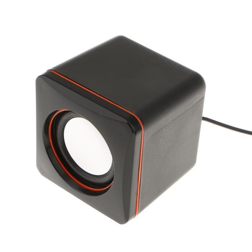 3.5mm Portable Wired Stereo Super Bass Computer Notebook Speaker Black - Afbeelding 4 van 6