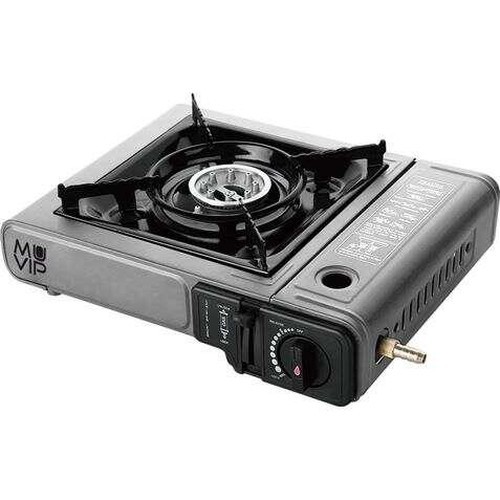 Muvip Cucina a Gas Portatile 1 Fuoco - Sistema Dual Fuel con Valigetta
