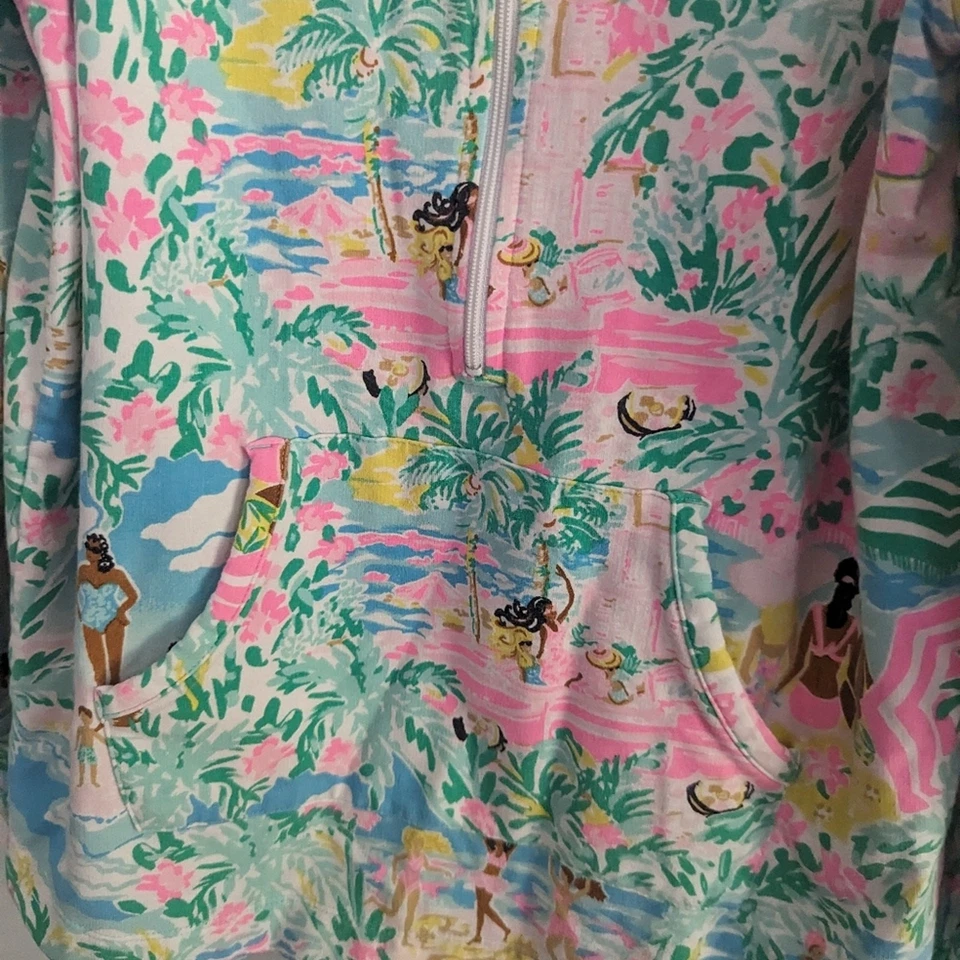 Lilly Pulitzer Girls Little Skipper Popover Let's Get Together XL 12-14 Foto 3 de 4