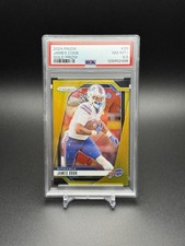 2024 Panini Prizm James Cook True Gold Prizm /10 Buffalo Bills Rare PSA 8.5