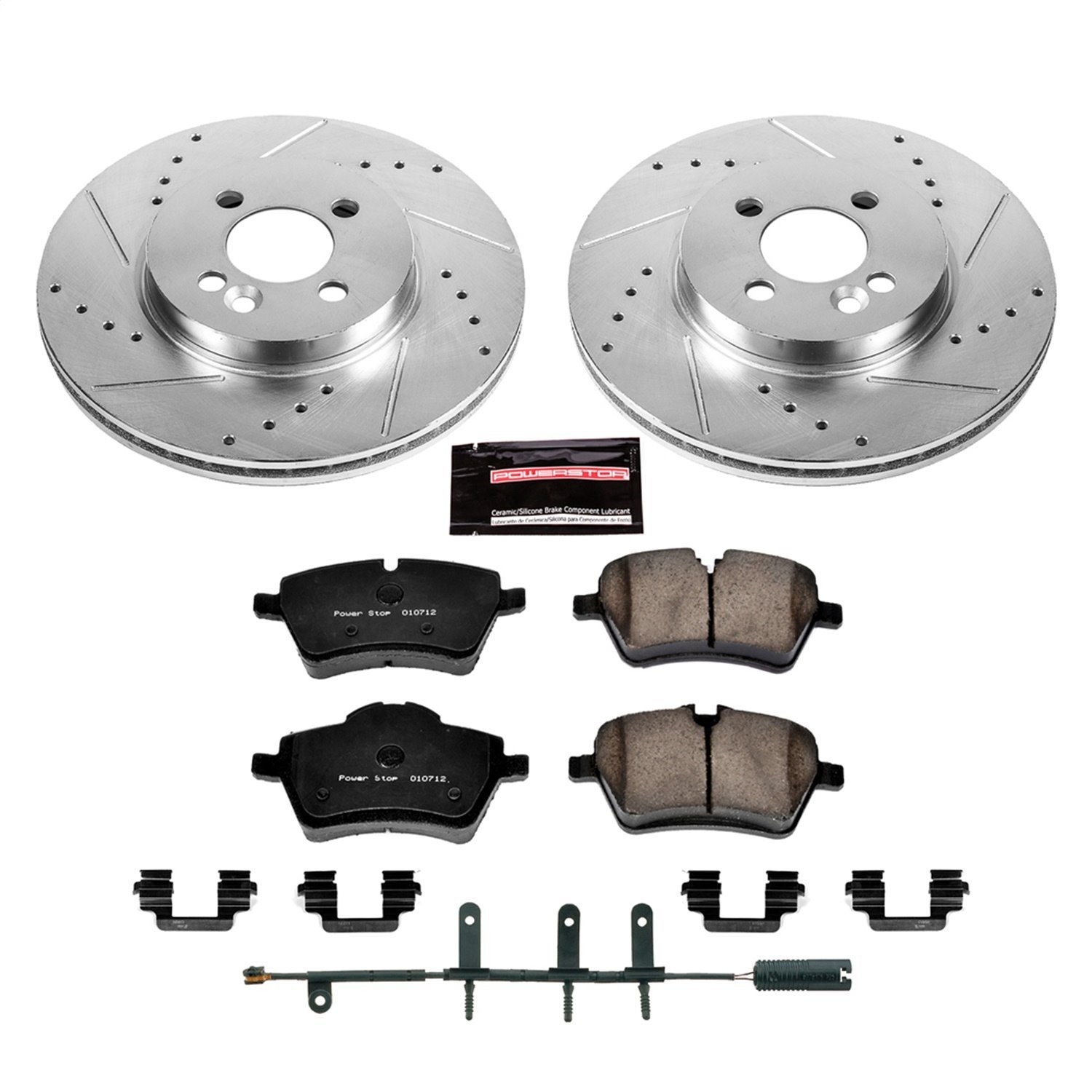 Power Stop K5784 Z23 Evolution Sport Performance 1-Click Brake Kit Front