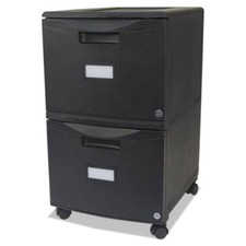 Storex 2-Drawer Locking Mobile Filing Cabinet (61312b01c)