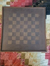 Antique Primitive Folk Art 19C Checkerboard 