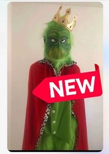 Complete Grinch Costume 6 pieces New  Unisize fits S/M/L