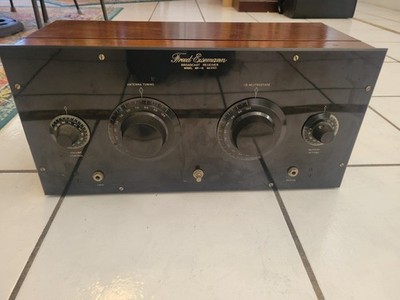 Vintage 1920's Freed Eisenmann Model NR-12 Radio Receiver 4 tubes, 2 papers
