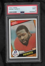 Andre Tippett 1984 Topps FOOTBALL #143 New England Patriots Rookie PSA 9 MINT