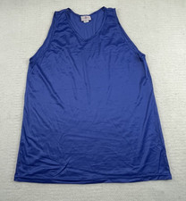 basketball jersey single layer micro mesh blue size XL made in USA. sky#4