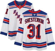 Igor Shesterkin New York Rangers Autographed White Fanatics Premium Jersey