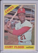 1966 Topps - Curt Flood #60 St. Louis Cardinals Ex-NM