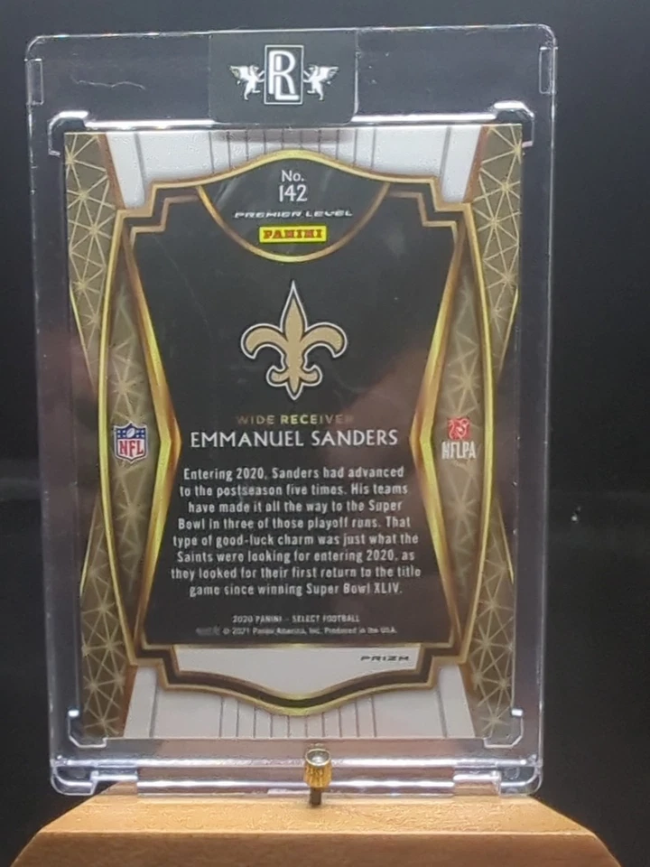 Panini Select #142 2020 Emmanuel Sanders Disco Prizm Saints Foto 2 de 3