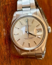 Rolex Date 1500 Silver Oyster Bracelet with Silver Bezel (1970)