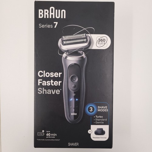 Braun Series 7 Closer Faster Shaver 5764 Turbo Standard Gentle Trimmer 7120s