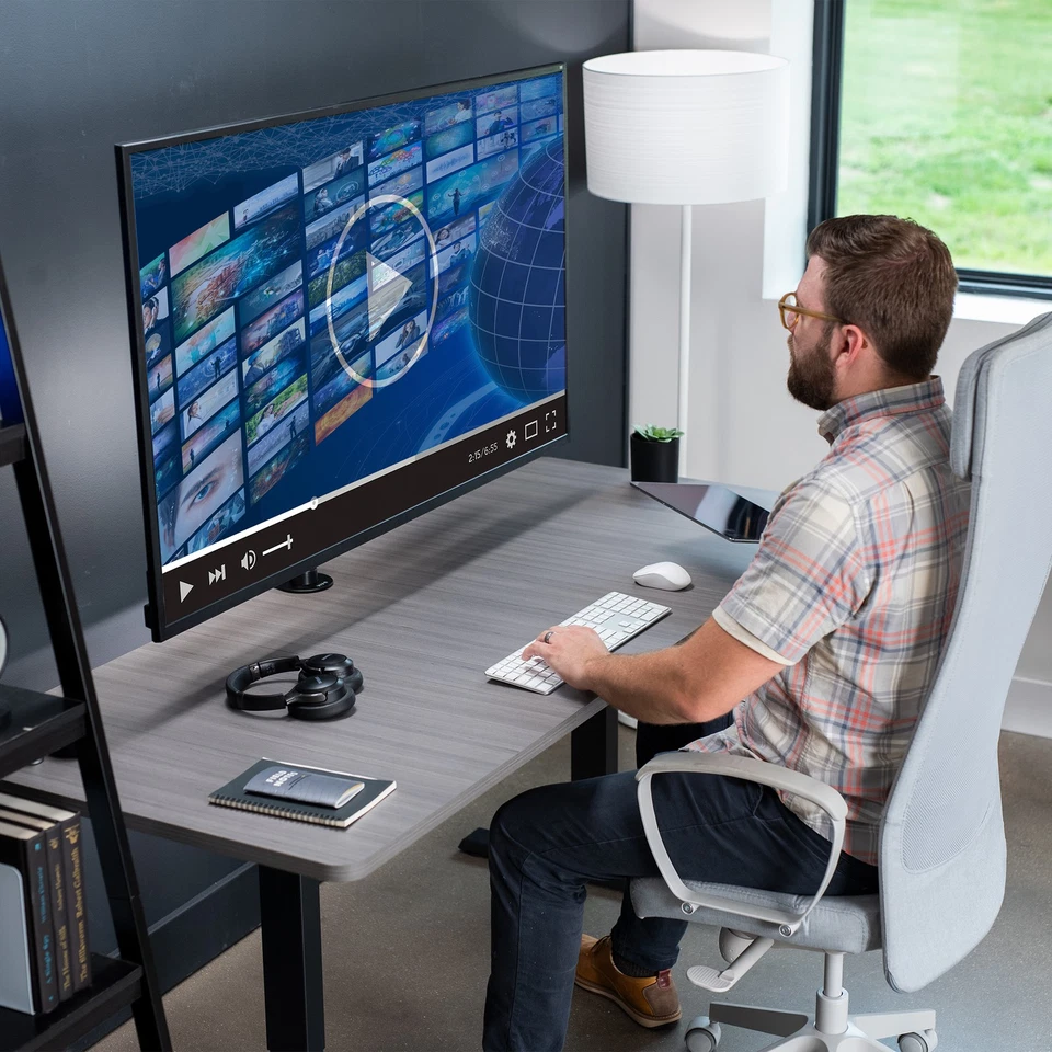 VIVO Ultra Wide Screen TV Desk Mount up to 55" Full Motion Television Stand - Image 4 of 4