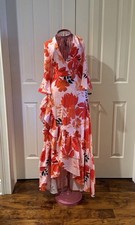NWT!! Woman’s Floral Ruffle Maxi Dress. Multicolor. Bell Sleeves. Size Small.