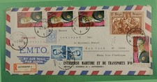 DR WHO 1966 BELGIUM REGISTERED AIRMAIL ANVERS TO USA R27188