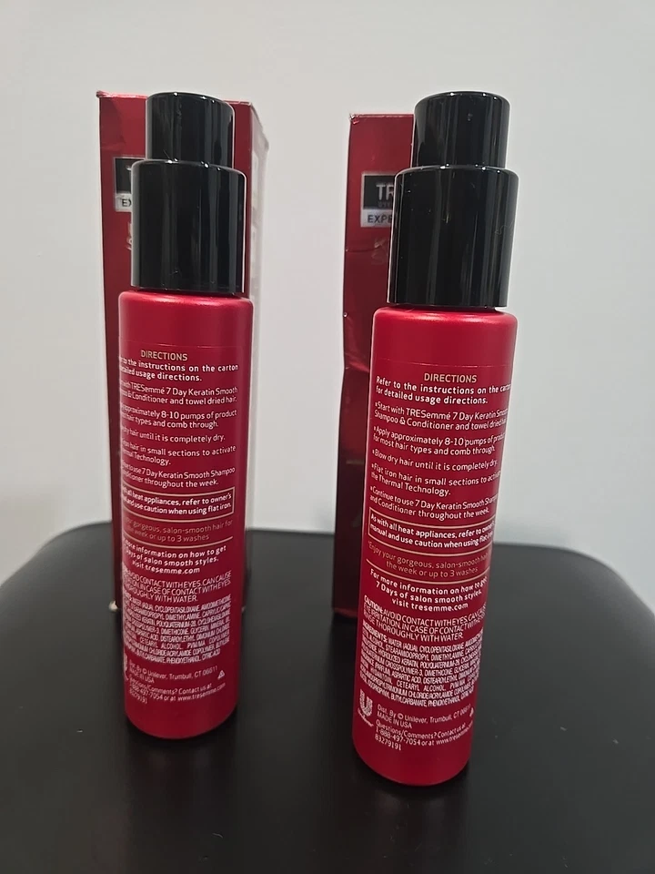 Tresemme Smooth Keratin 7 Day Smooth System Тепловая Активируемая Обработка ЛОТ ИЗ 2 - Изображение 2 из 4