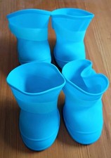 Pet Rain Boots Size XL Dog Large Breed Blue Adjustable Lightweight Silicone
