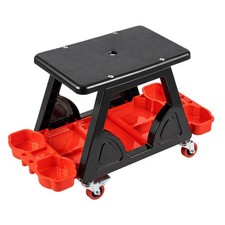 Heavy Duty Rolling Workbench Mechanics Stool with Wheels – Workshop Creeper Seat