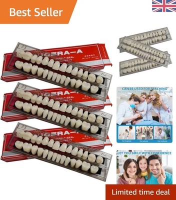 Realistisches 84-teiliges Dental Acryl Zähne Set - Langlebiges DIY Kit für temporäre Kronen