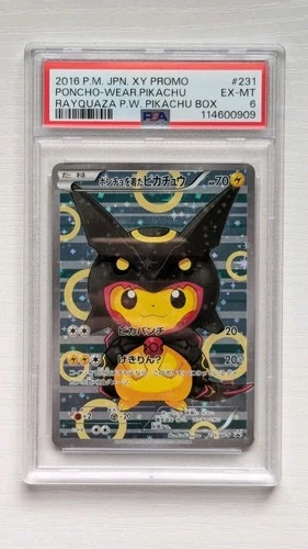 Pokémon Poncho-Wearing Pikachu 231/XY-P XY-P Promo Holo Japanese EX-MT PSA 6
